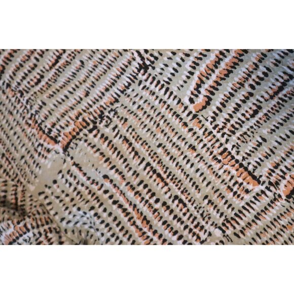 Habitat Crinkle Button Shirt Top L Lagenlook Abstract Artsy Minimalist - Picture 6 of 9